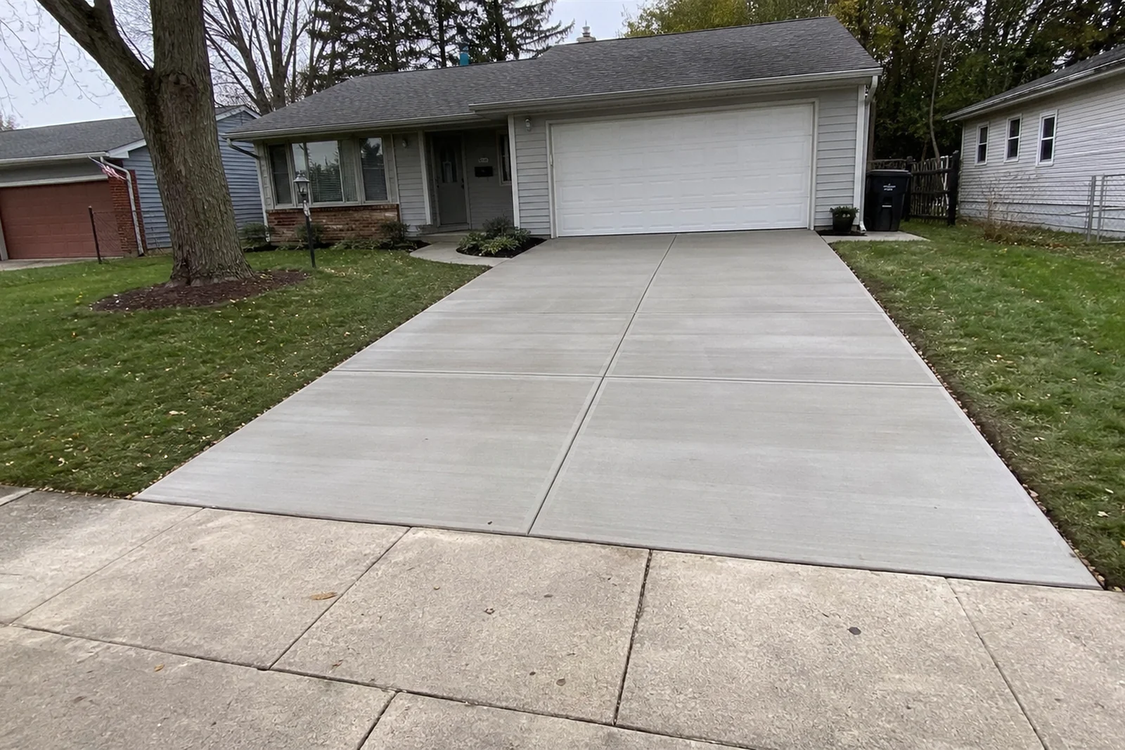 Concrete driveway replacement South Bend Indiana St Joseph County Michiana lake-effect snow freeze-thaw base prep